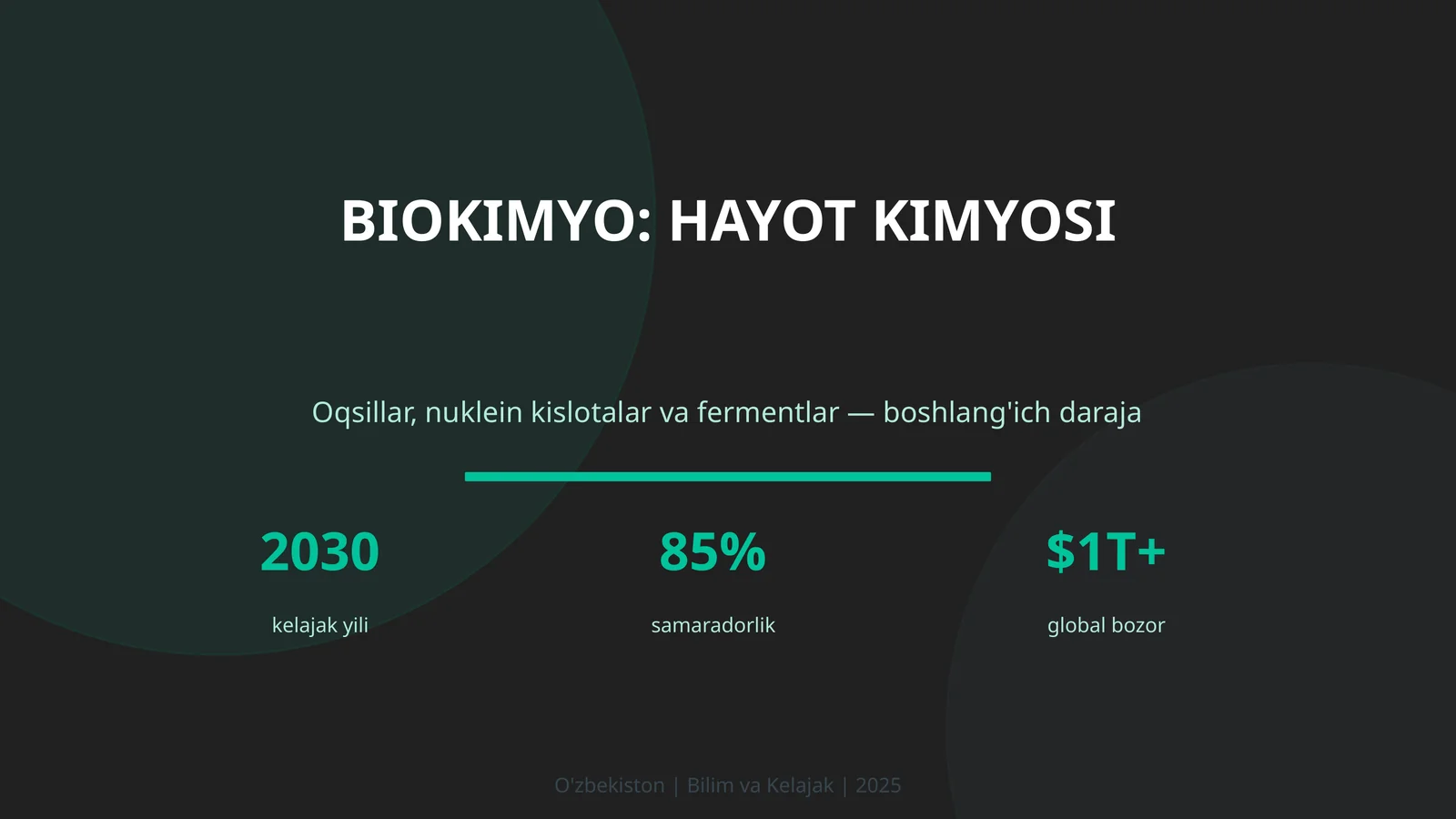 Biokimyo: Hayot Kimyosi