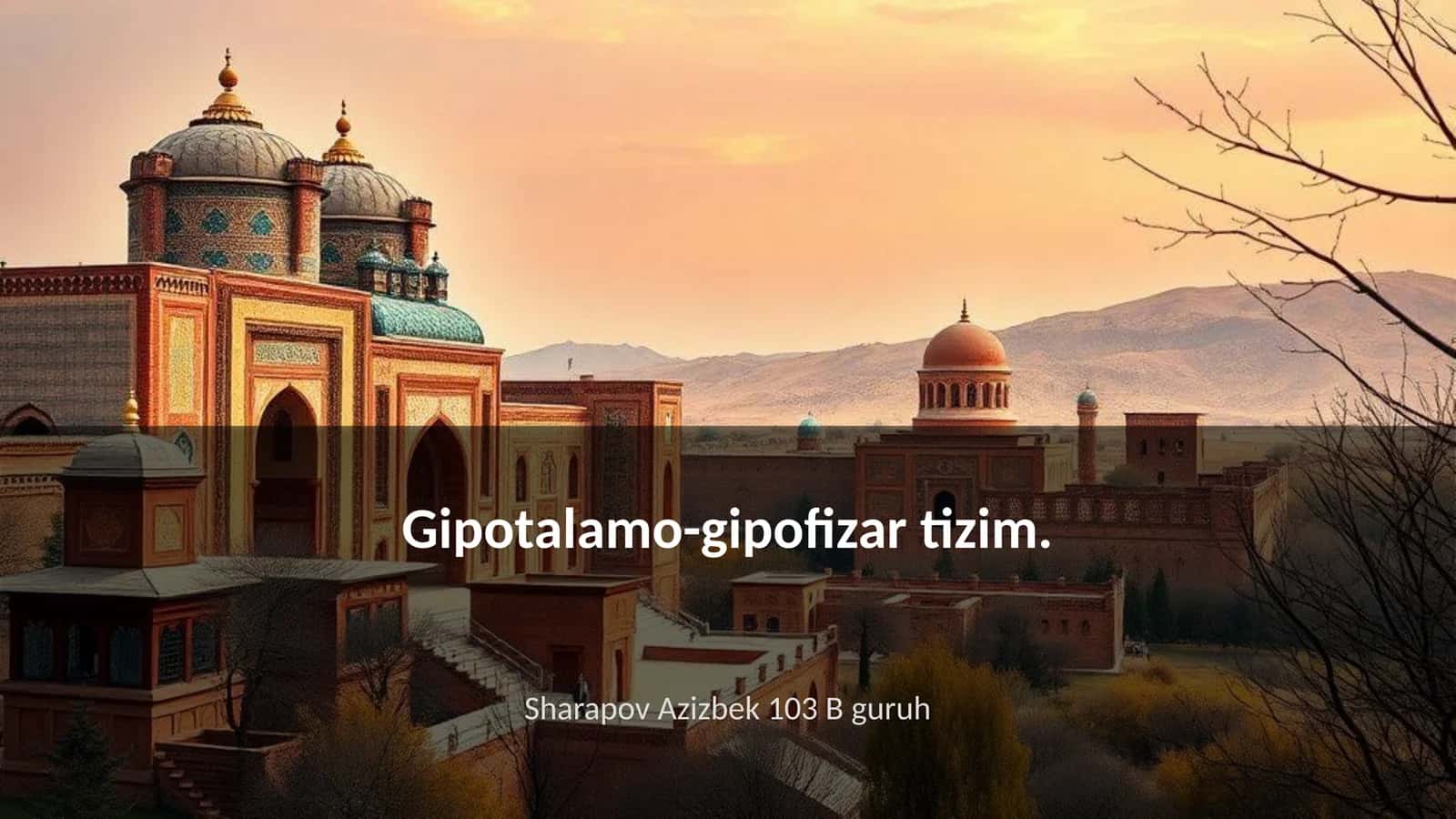 Gipotalamo-gipofizar tizim