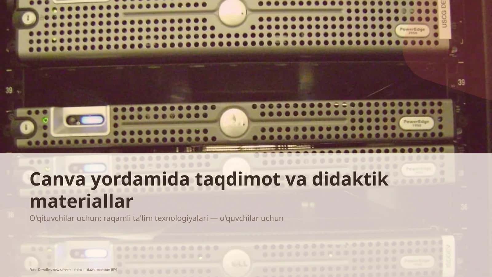 Canva yordamida taqdimot va didaktik materiallar