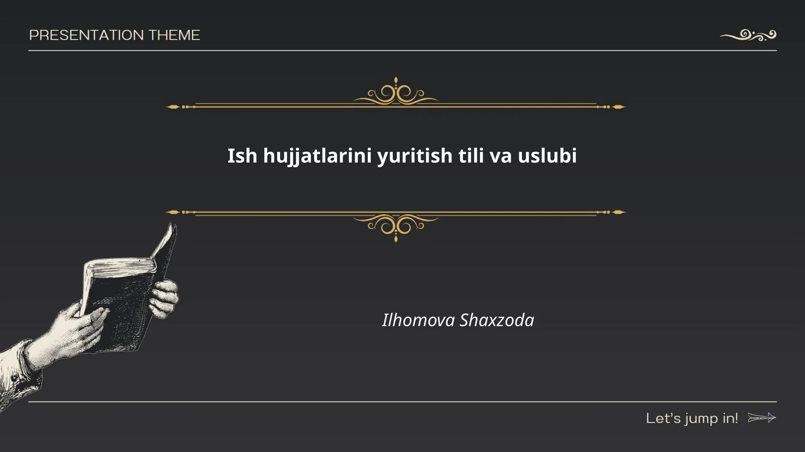 Ish hujjatlarini yuritish tili va uslubi