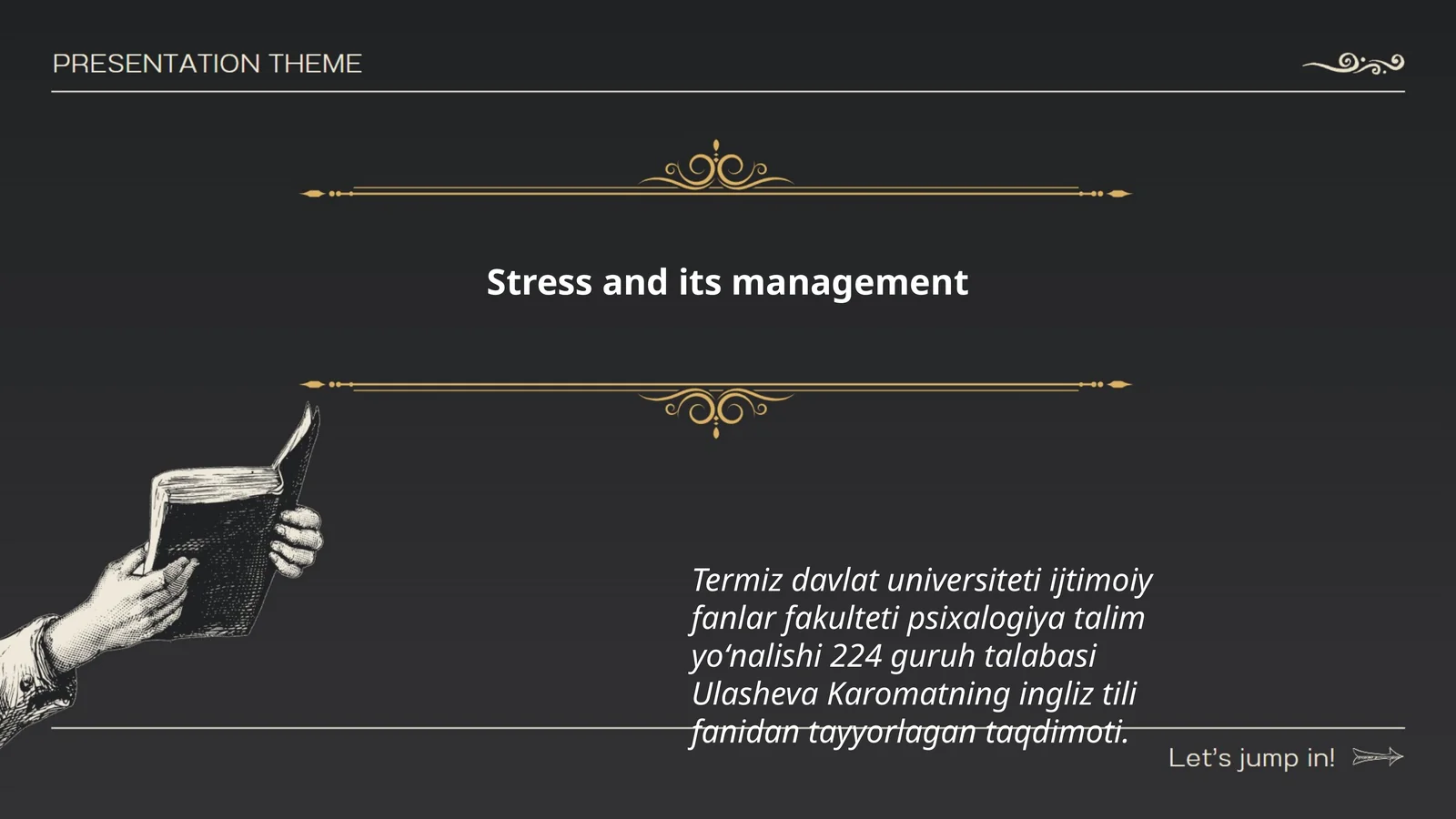 Stress and its management