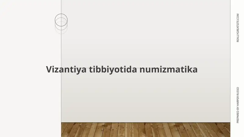 Vizantiya tibbiyotida numizmatika