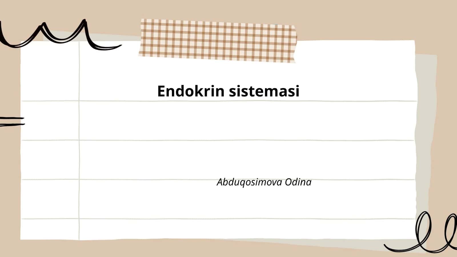 Endokrin sistemasi
