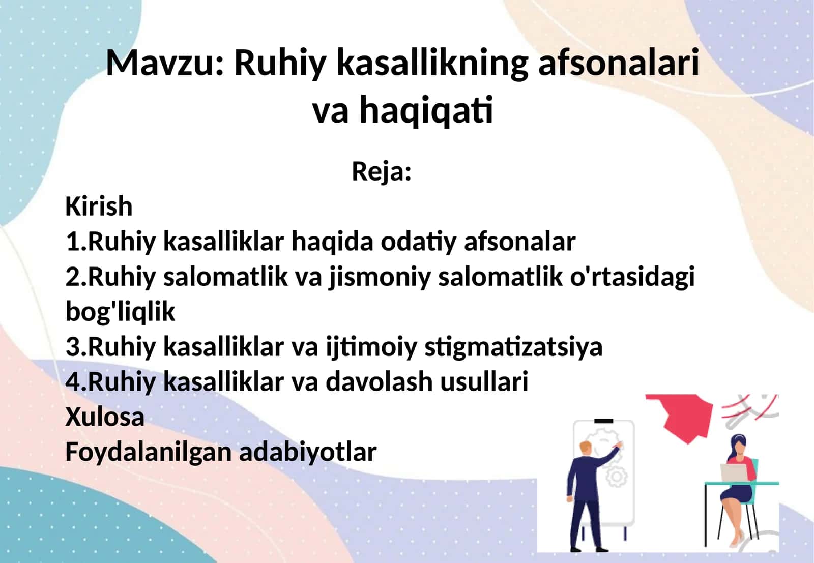 Ruhiy kasallikning afsonalari va haqiqati