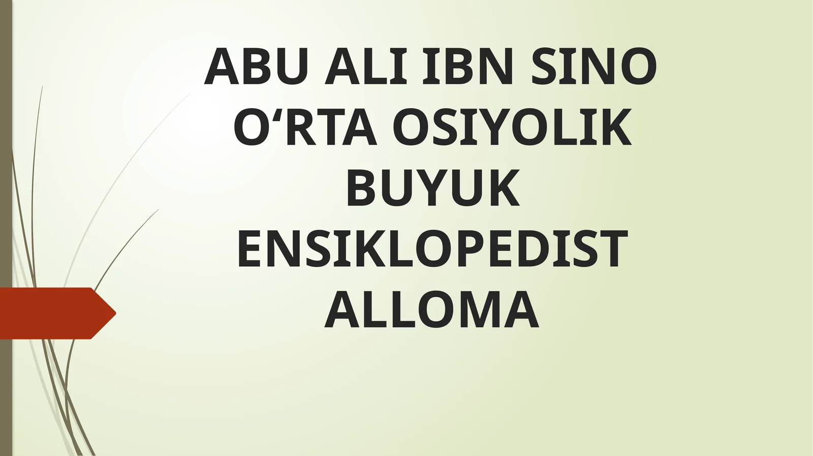 Abu Ali Ibn Sino Taosiyolik Buyuksiklopedist Alloma