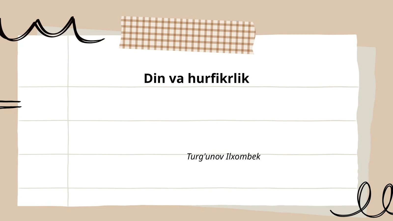 Din va hurfikrlik
