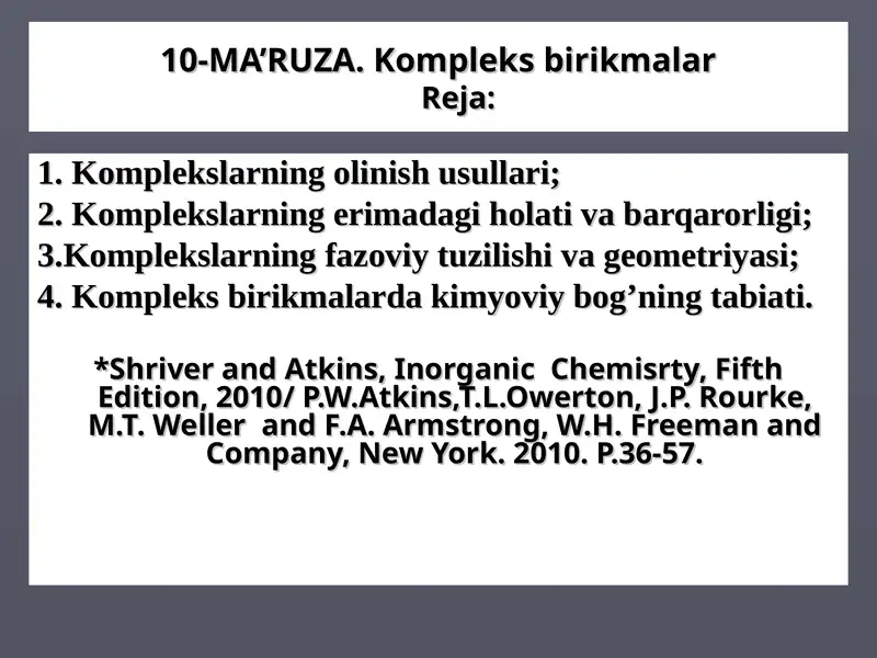 Kompleks birikmalar