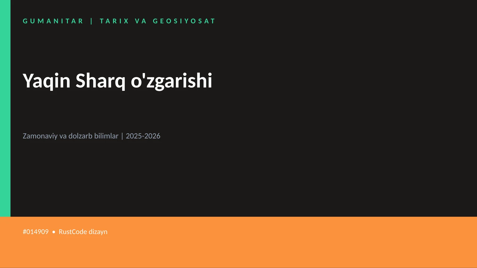 Yaqin Sharq o'zgarishi