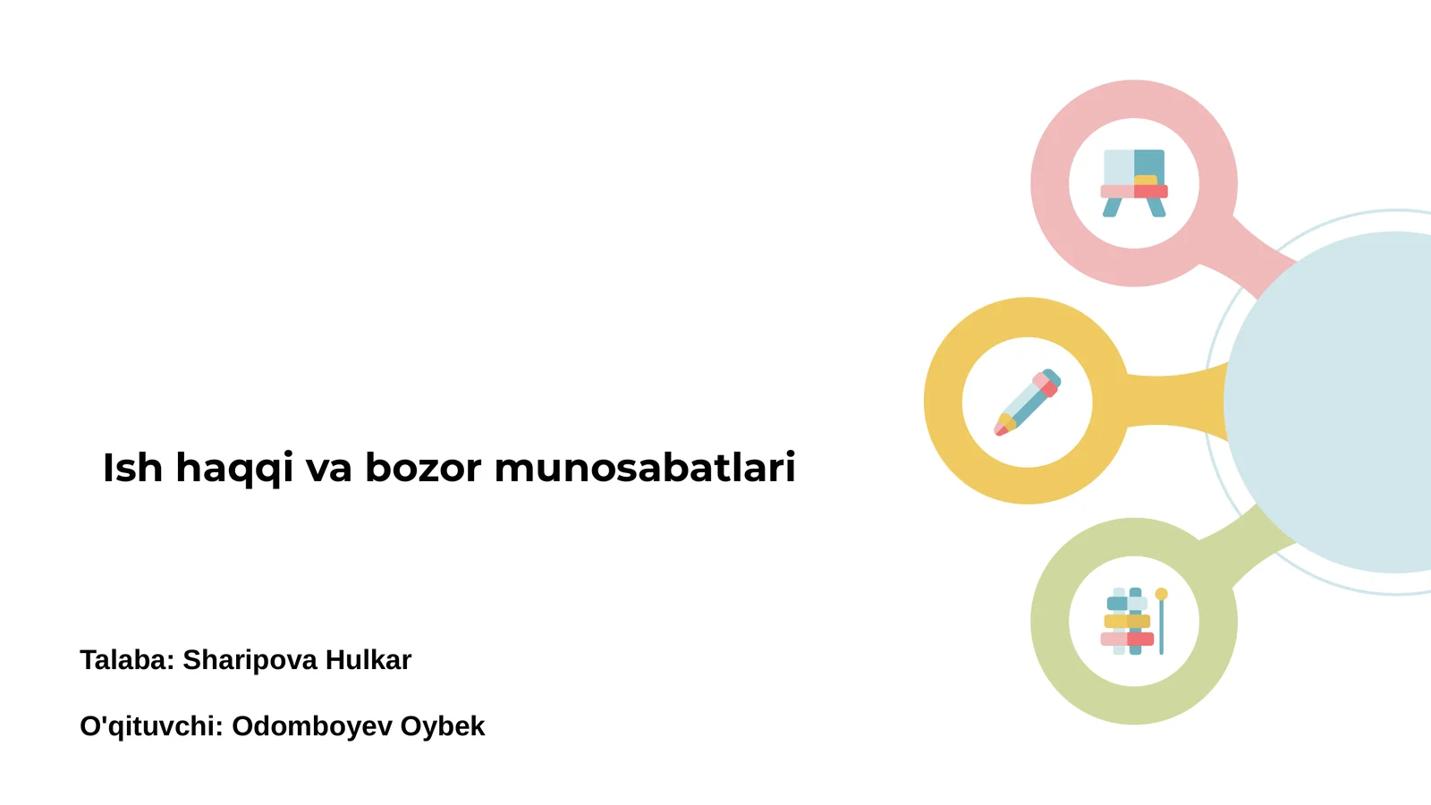 Ish haqqi va bozor munosabatlari