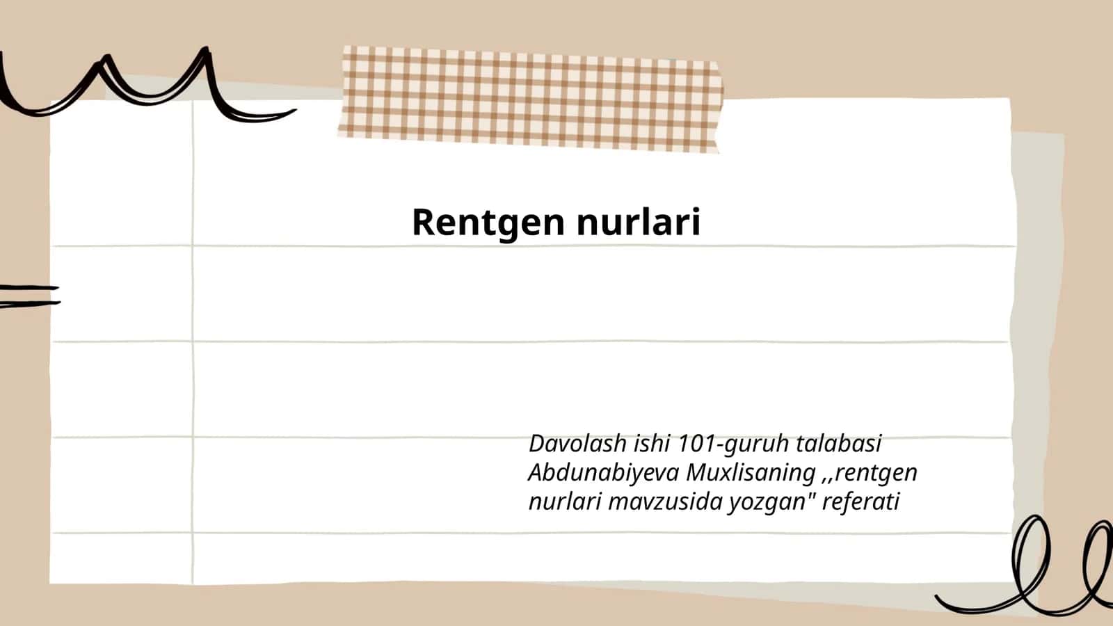 Rentgen nurlari