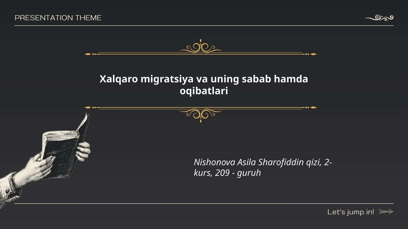 Xalqaro migratsiya va uning sabab hamda oqibatlari