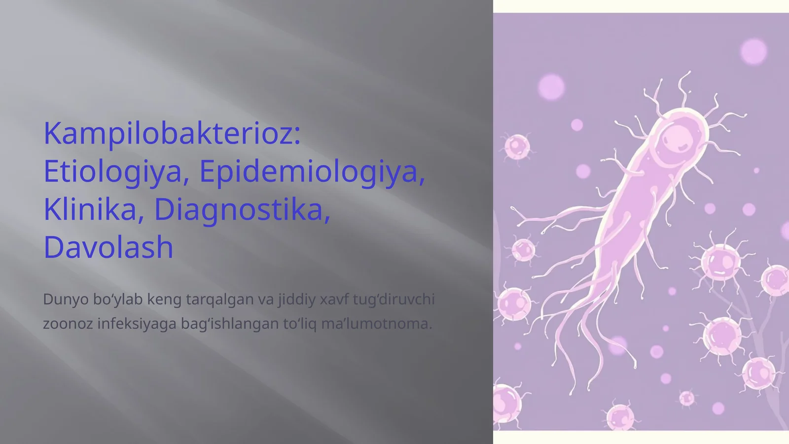 Kampilobakterioz: Etiologiya, Epidemiologiya, Klinika, Diagnostika, Davolash