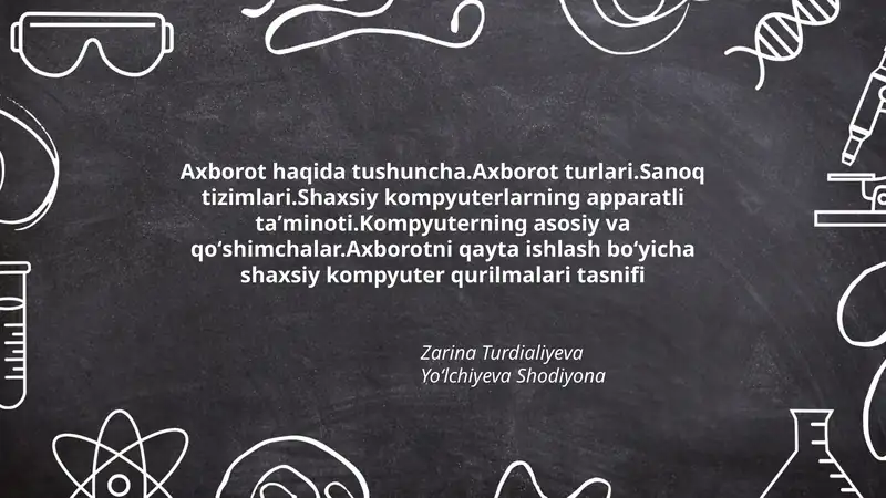 Axborot haqida tushuncha
