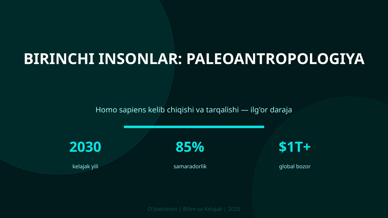 BIRINCHI INSONLAR: PALEOANTROPOLOGIYA