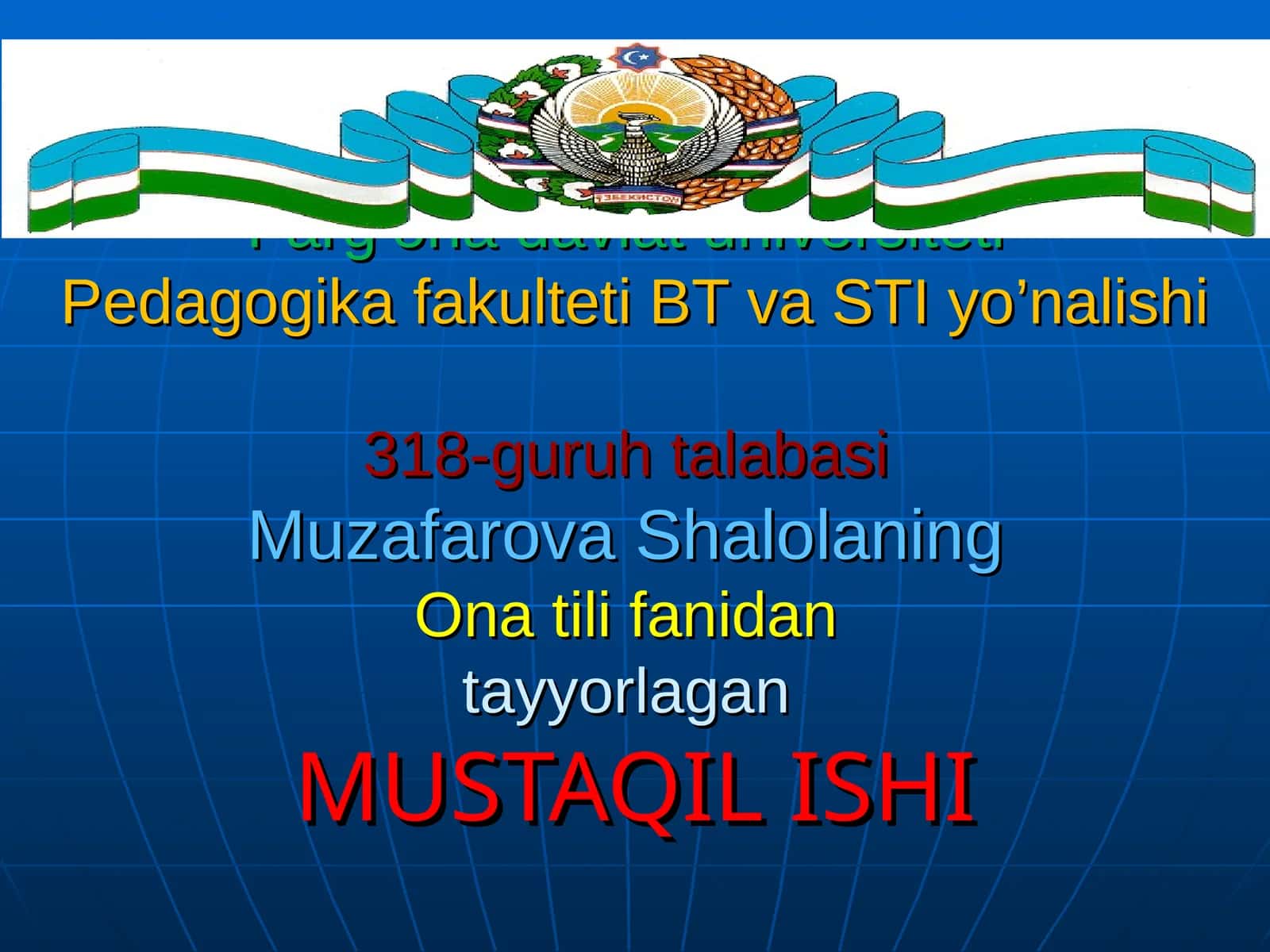 To'ldiruvchi haqida umumiy ma’lumot