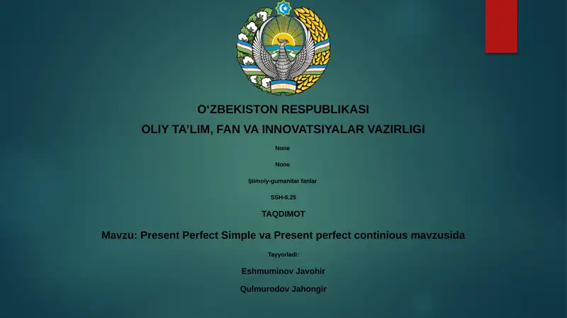 Present Perfect Simple va Present perfect continious