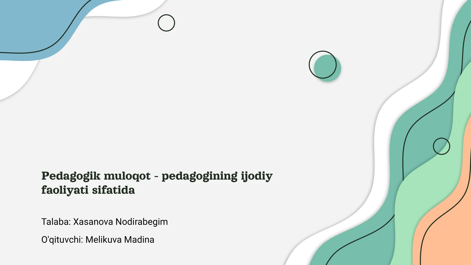 Pedagogik muloqot