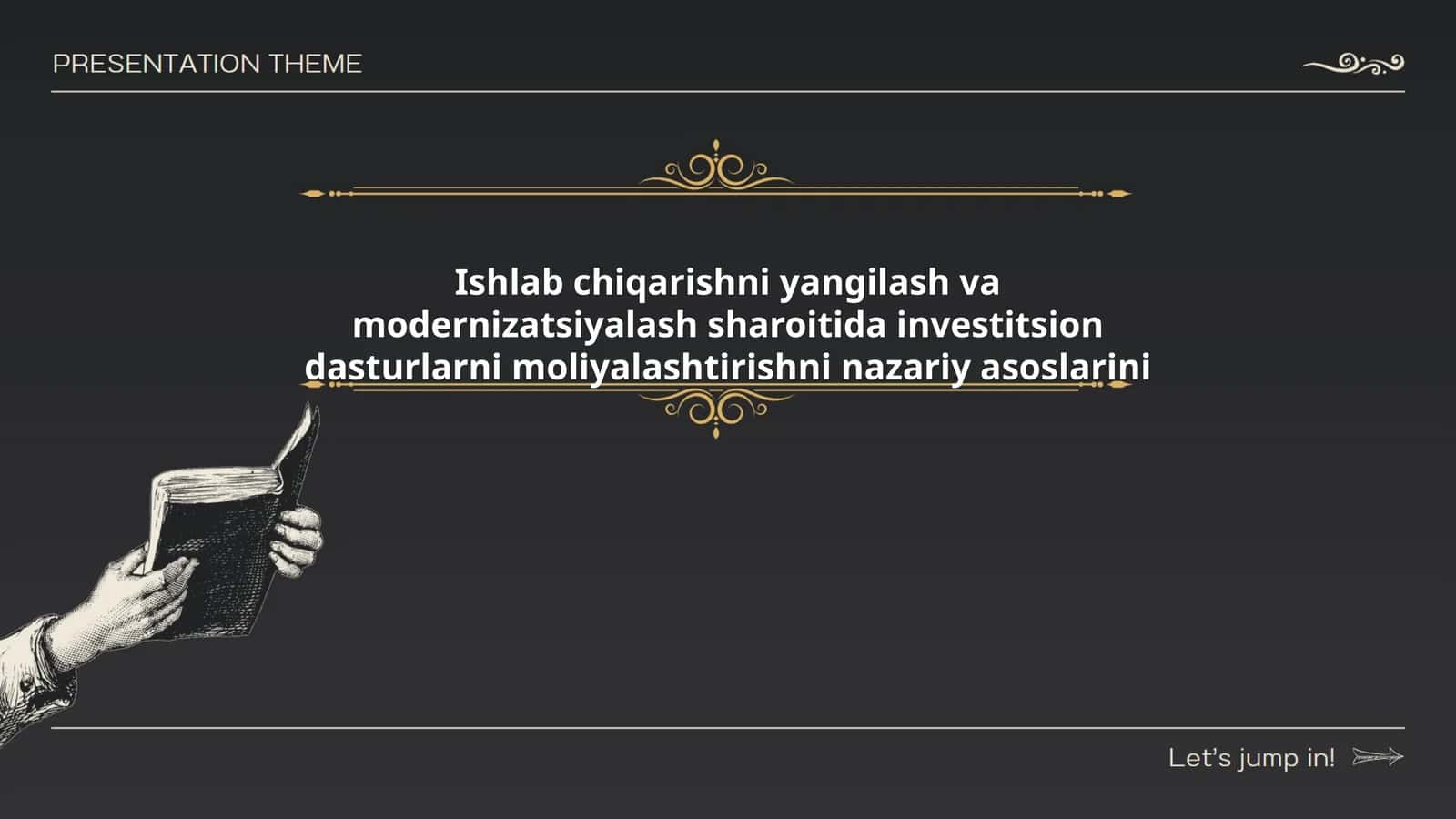 Ishlab chiqarishni yangilash va modernizatsiyalash sharoitida investitsion dasturlarni moliyalashtirishni nazariy asoslarini