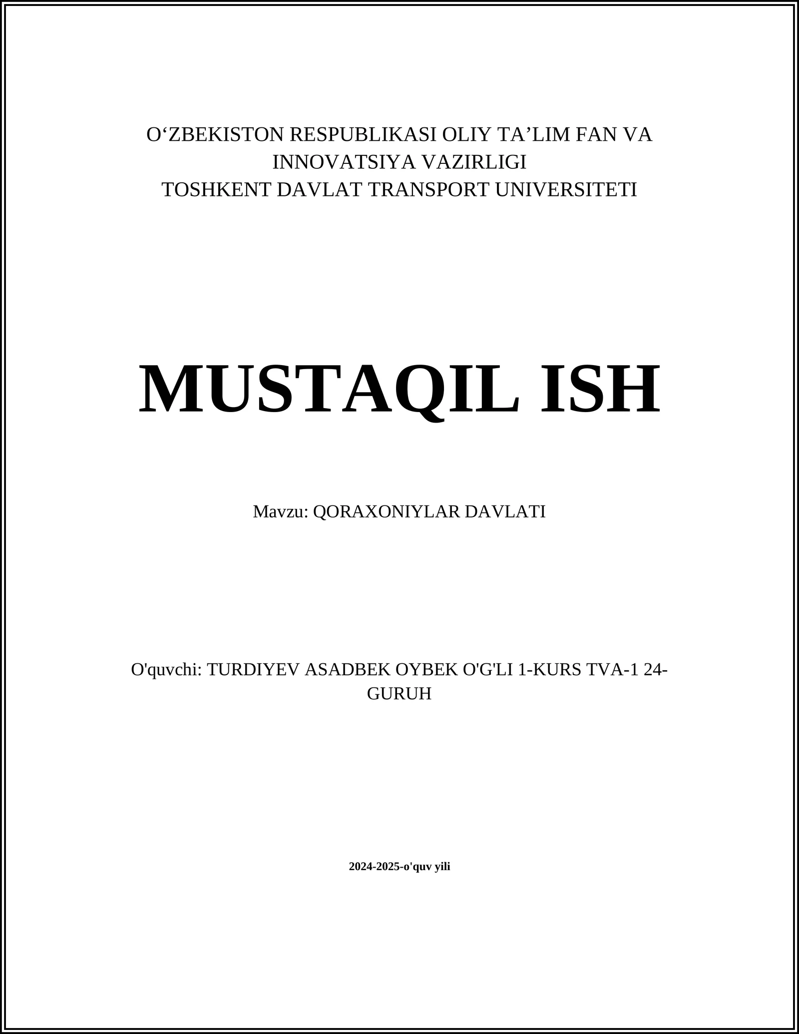 Qoraxoniylar Davlati