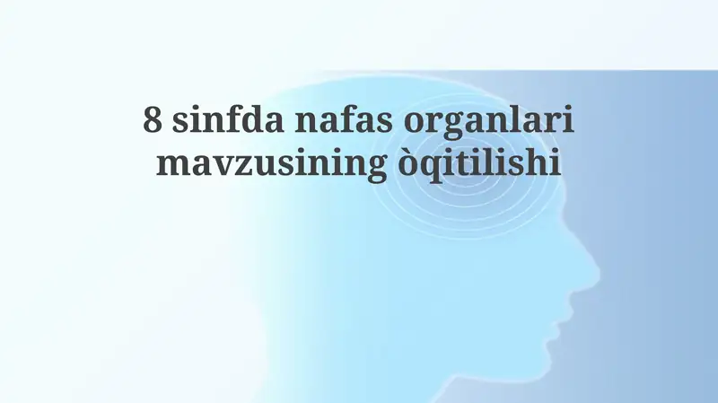 Nafas olish organlarim