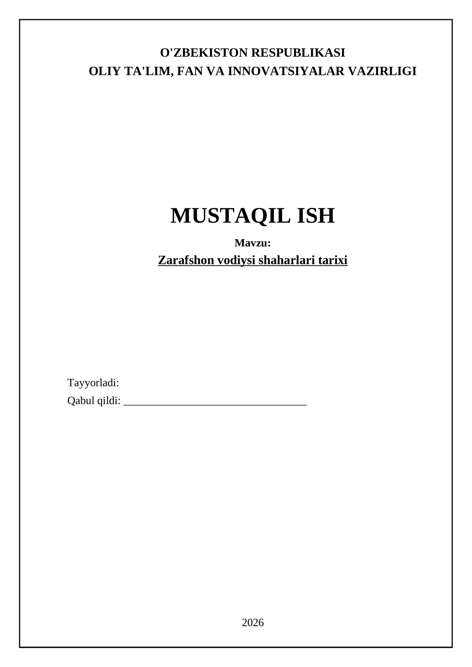 Zarafshon vodiysining qadimiy shaharlari tarixi