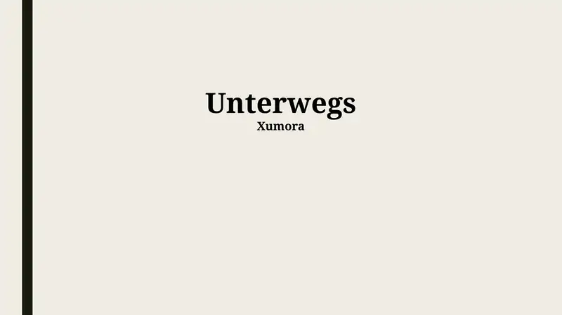 Der Weg beginnt
