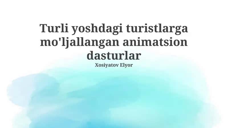 Mening O‘zbekistonim