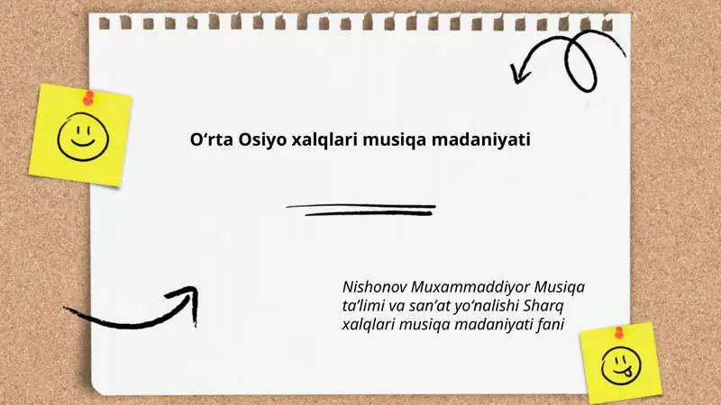 Oʻrta Osiyo xalqlari musiqa madaniyati