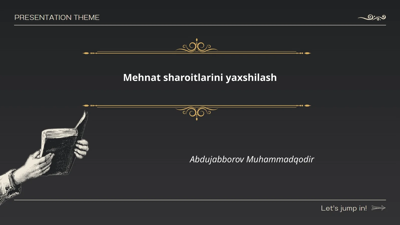 Ish joyida ergonomik sharoitlarni yaxshilash