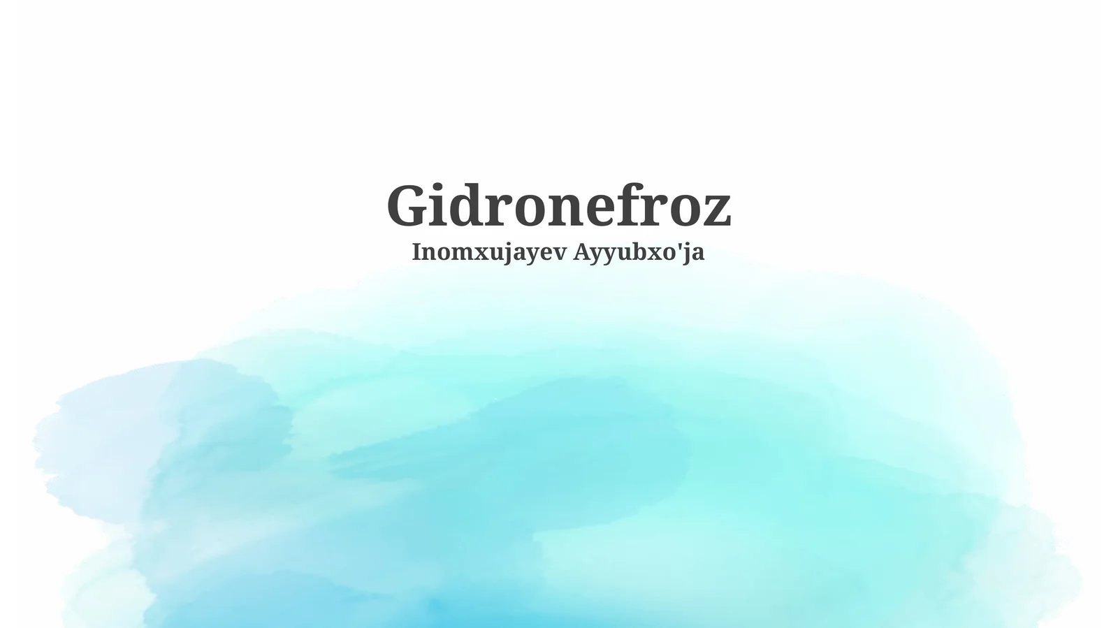 Gidronefroz