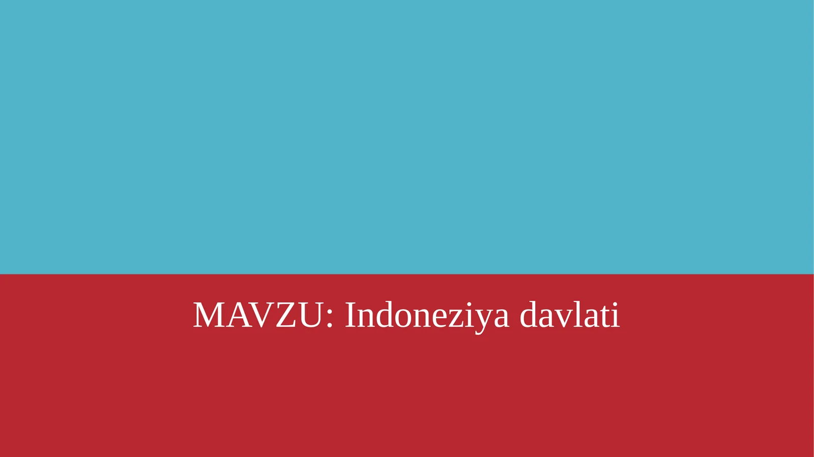 Indoneziyadavlati