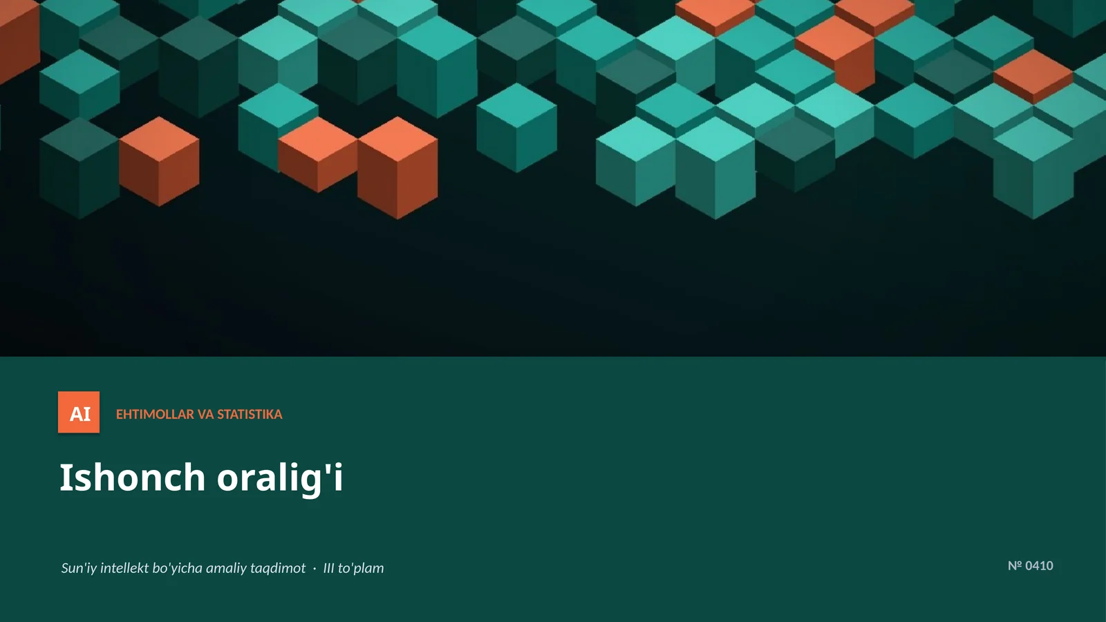 EHTIMOLLAR VA STATISTIKA