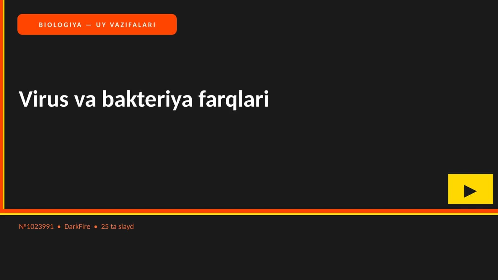 Virus va bakteriya farqlari