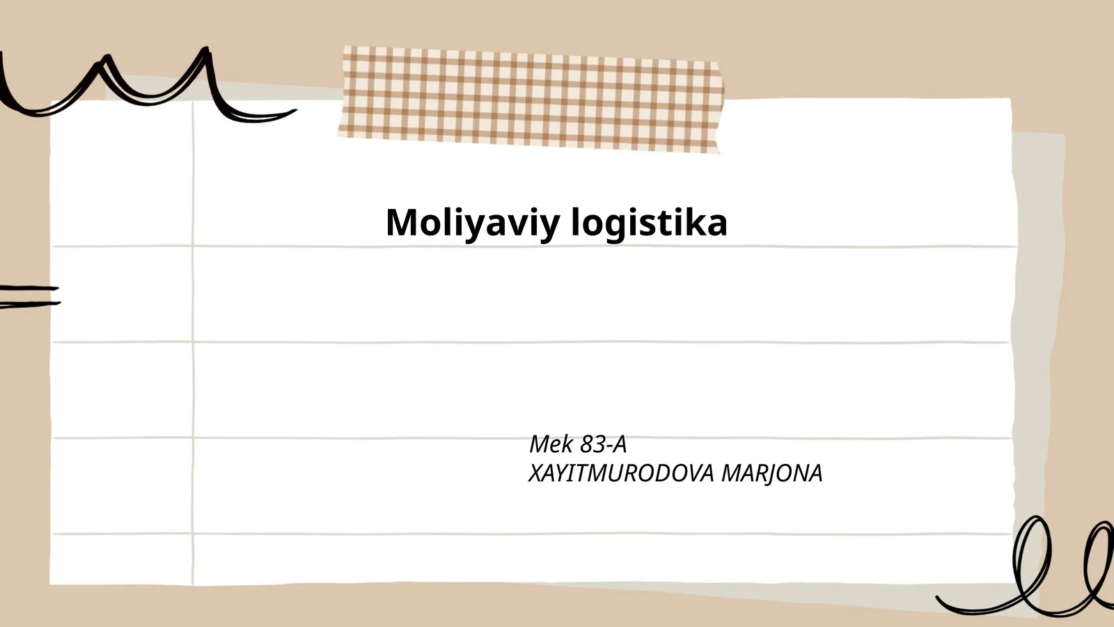 Moliyaviy logistika