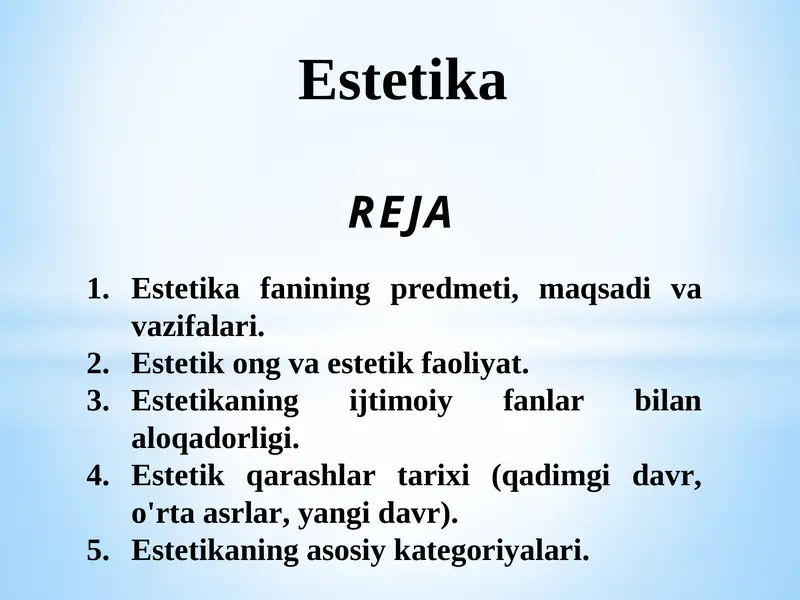 Estetika