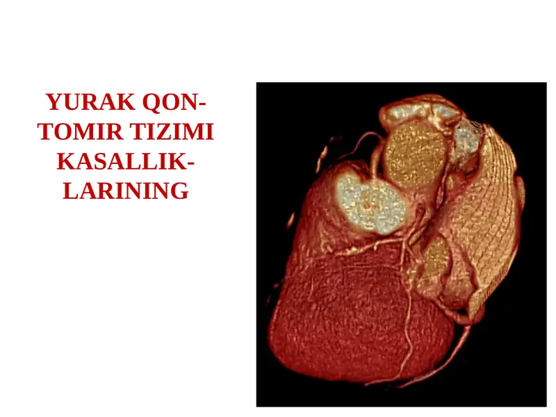 YURAK QON-TOMIR TIZIMI KASALLIKLARI