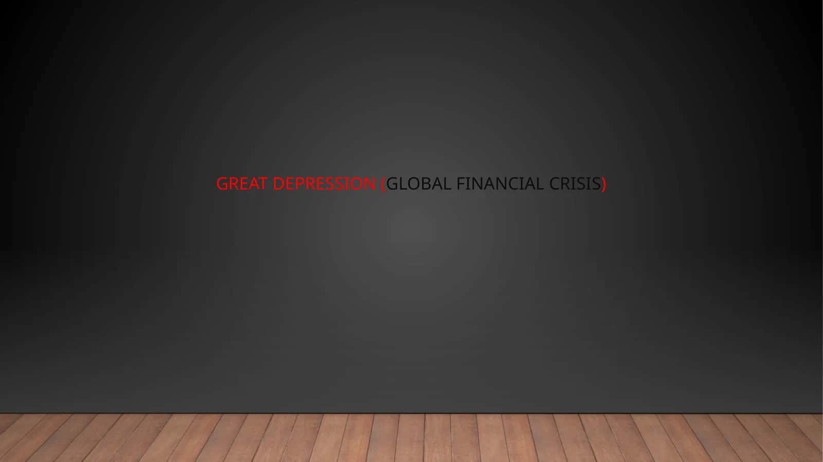 Global financial crysis
