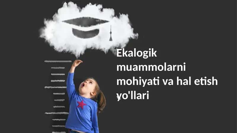 Ekalogik muammolarni mohiyati va hal etish yo'llari