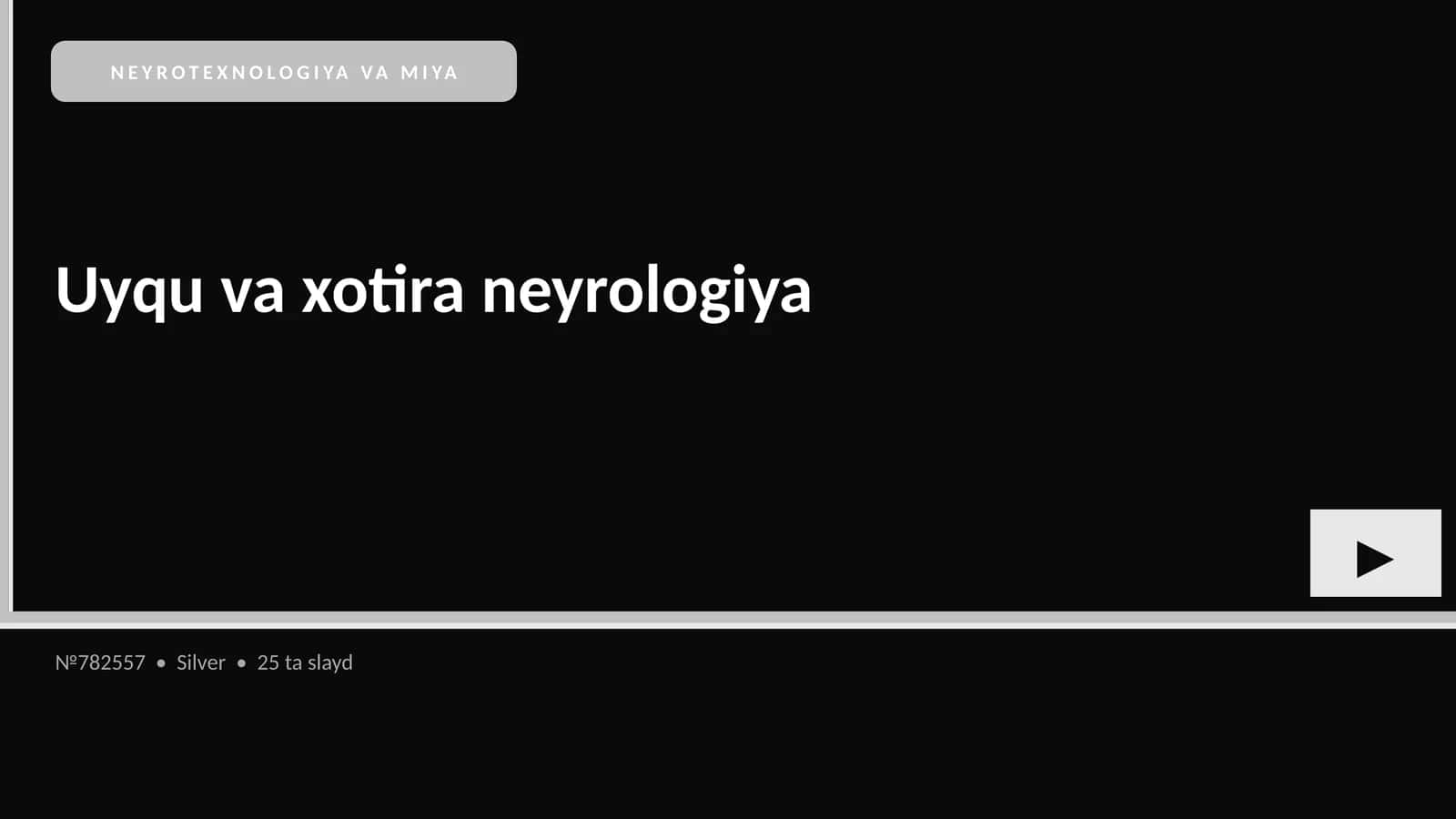 NEYROTEXNOLOGIYA VA MIYA