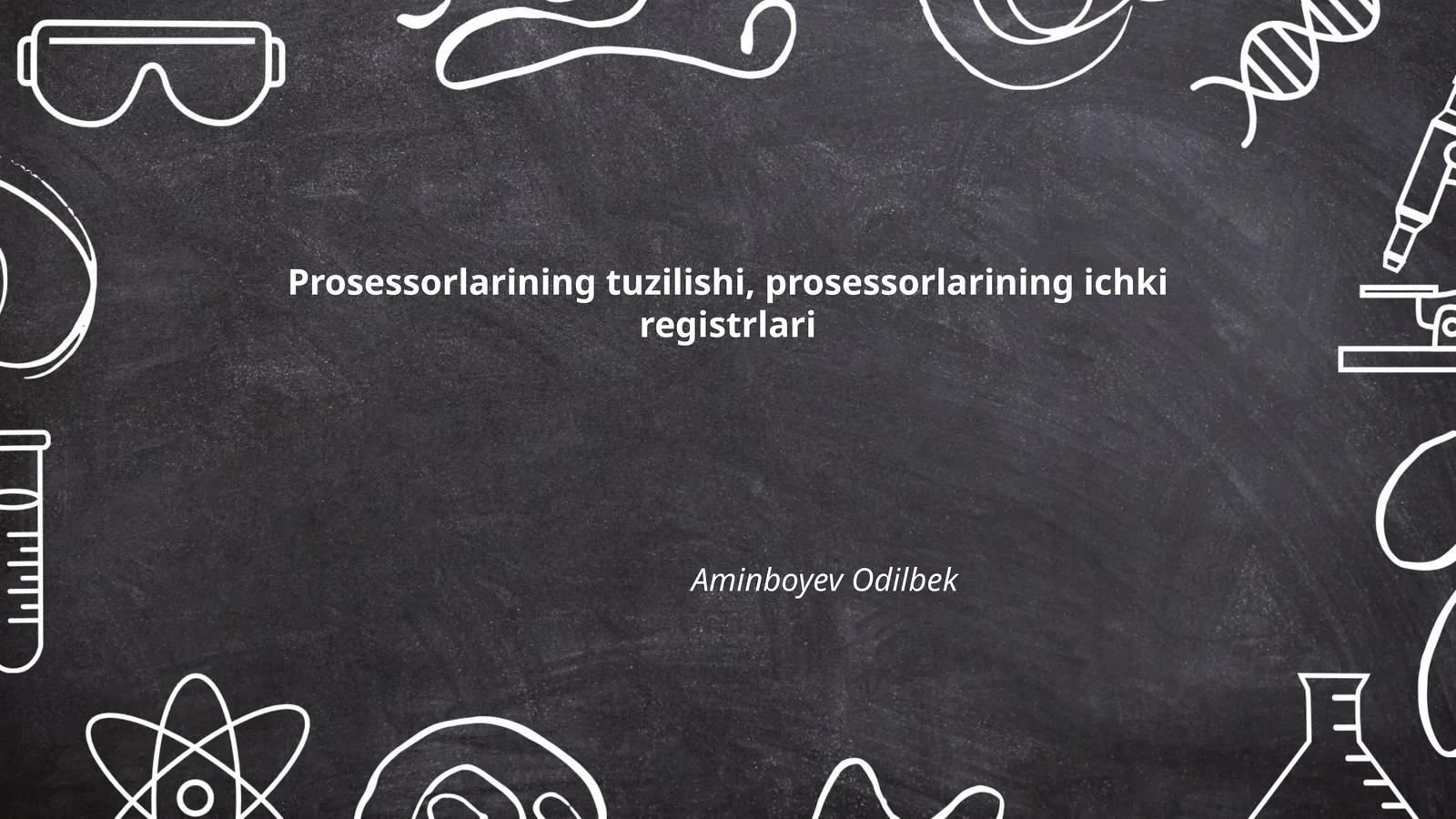 Prosessorlarining tuzilishi, prosessorlarining ichki registrlari