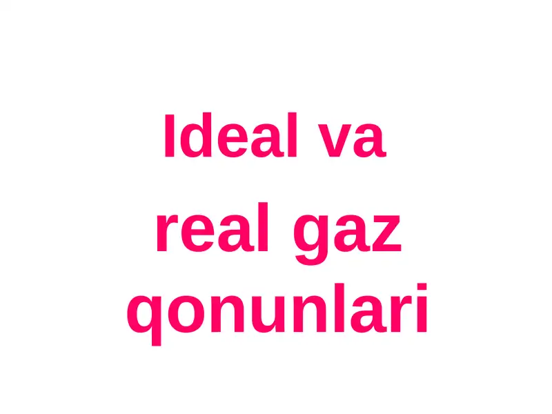 Ideal gaz holati tenglamasi