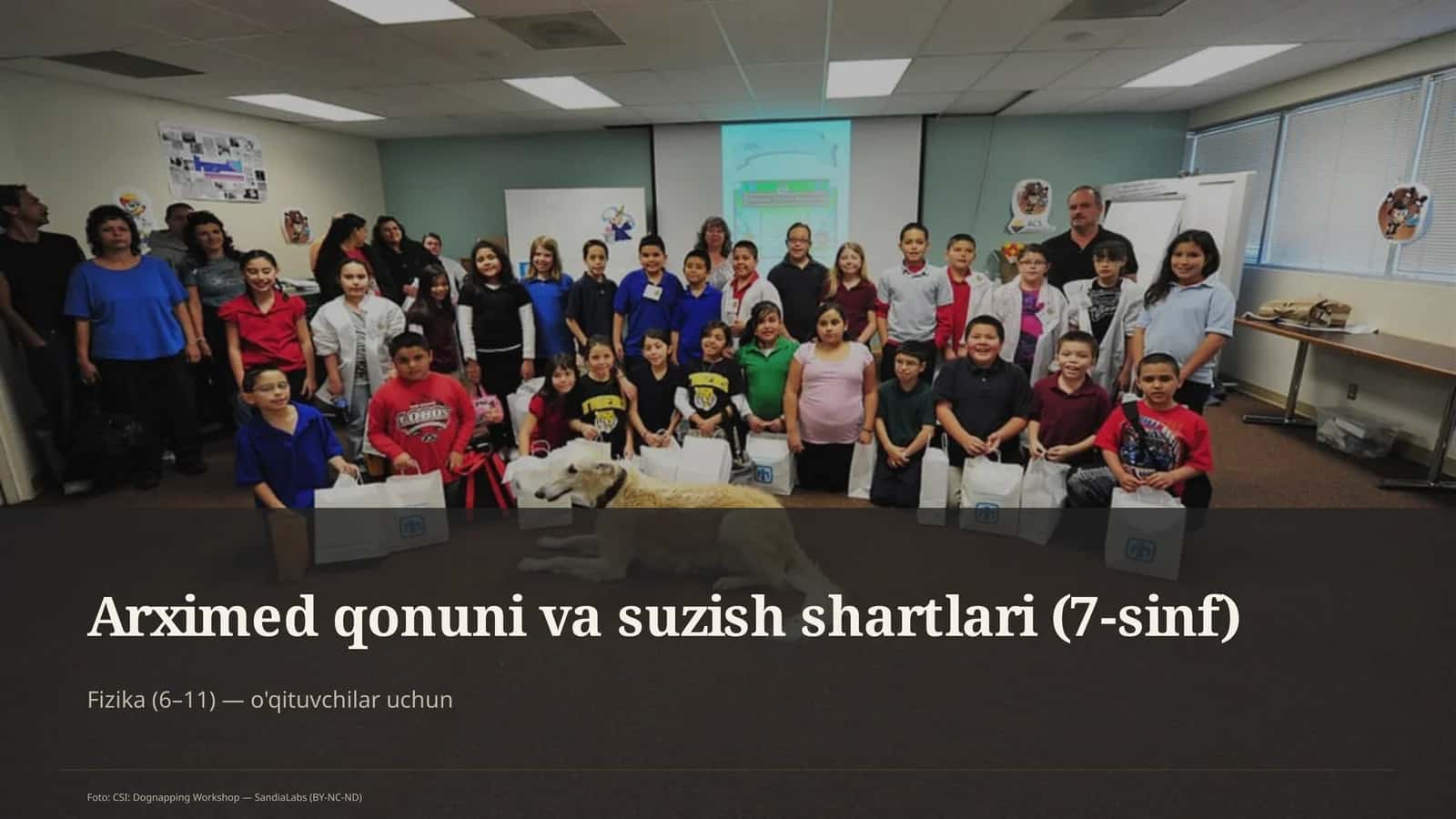 Arximed qonuni va suzish shartlari (7-sinf)