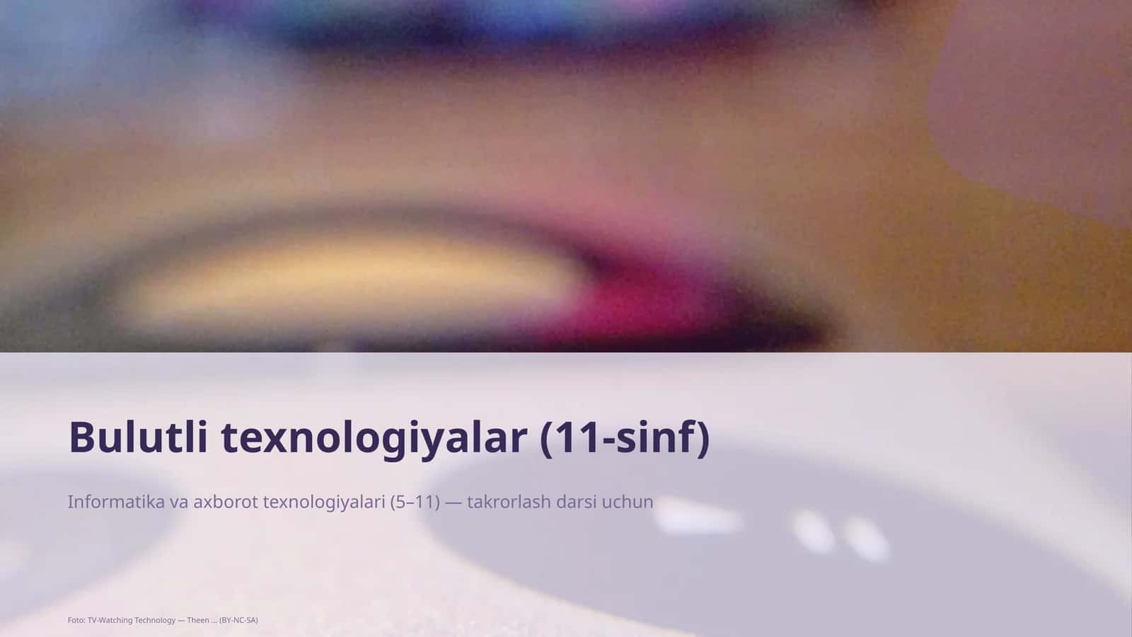 Bulutli texnologiyalar (11-sinf)