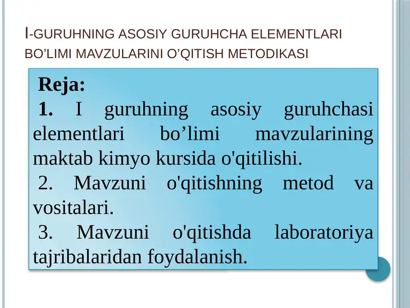Natriy, Kaliy, Kalsiy va Magniynining Eng Muhim Tuzlari Namunlari Bilan Tanishish