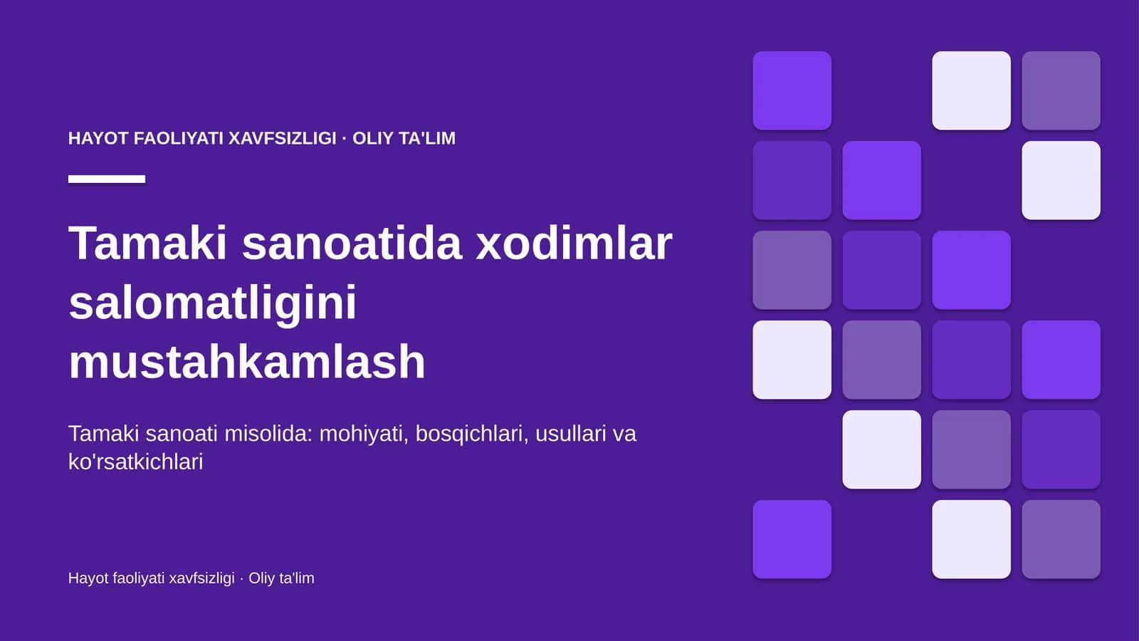 tamaki sanoatida xodimlar salomatligini mustahkamlash 3147