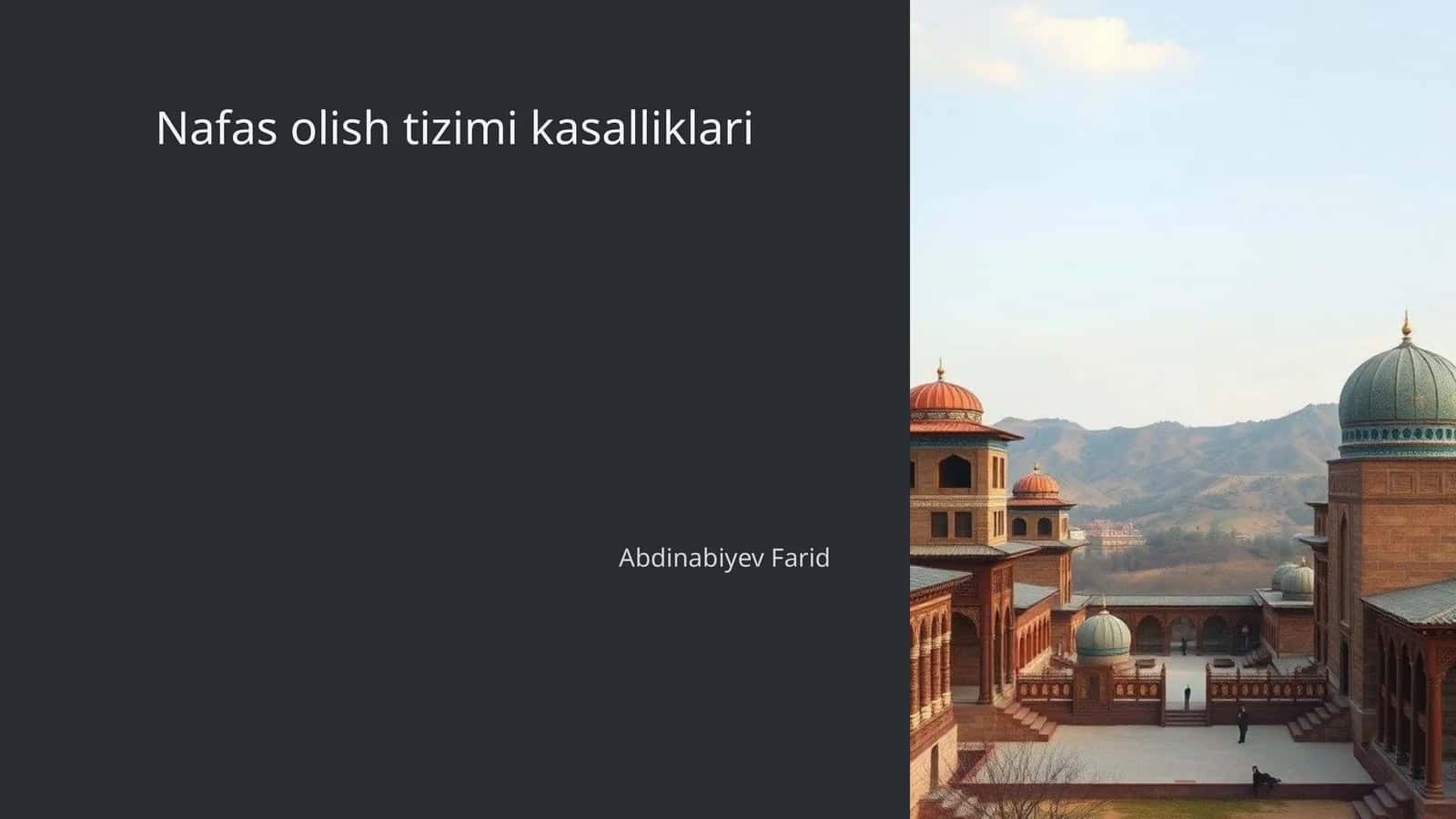 Nafas olish tizimi kasalliklari
