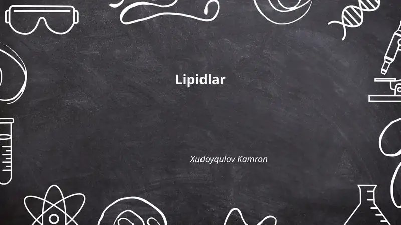 Lipidlar