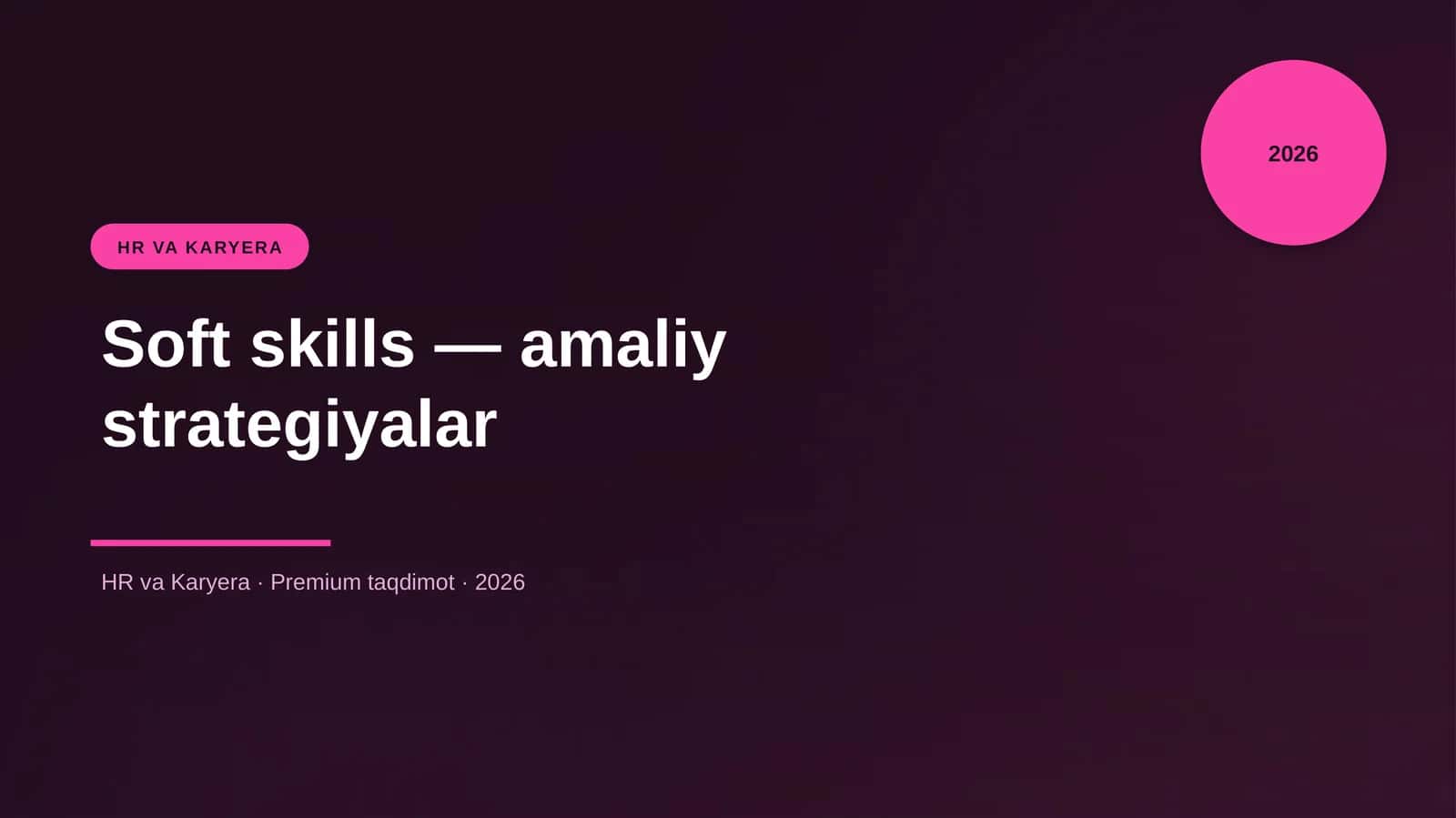 Soft skills — amaliy strategiyalar