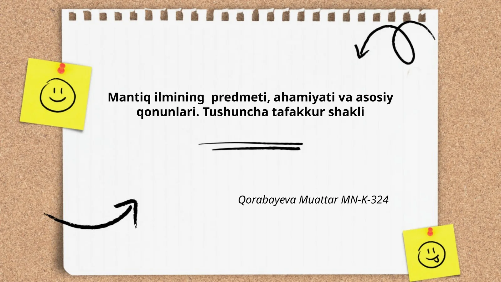 Mantiq ilmining predmeti, ahamiyati va asosiy qonunlari. Tushuncha tafakkur shakli
