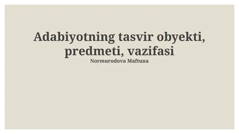 Modernizm va Postmodernizm